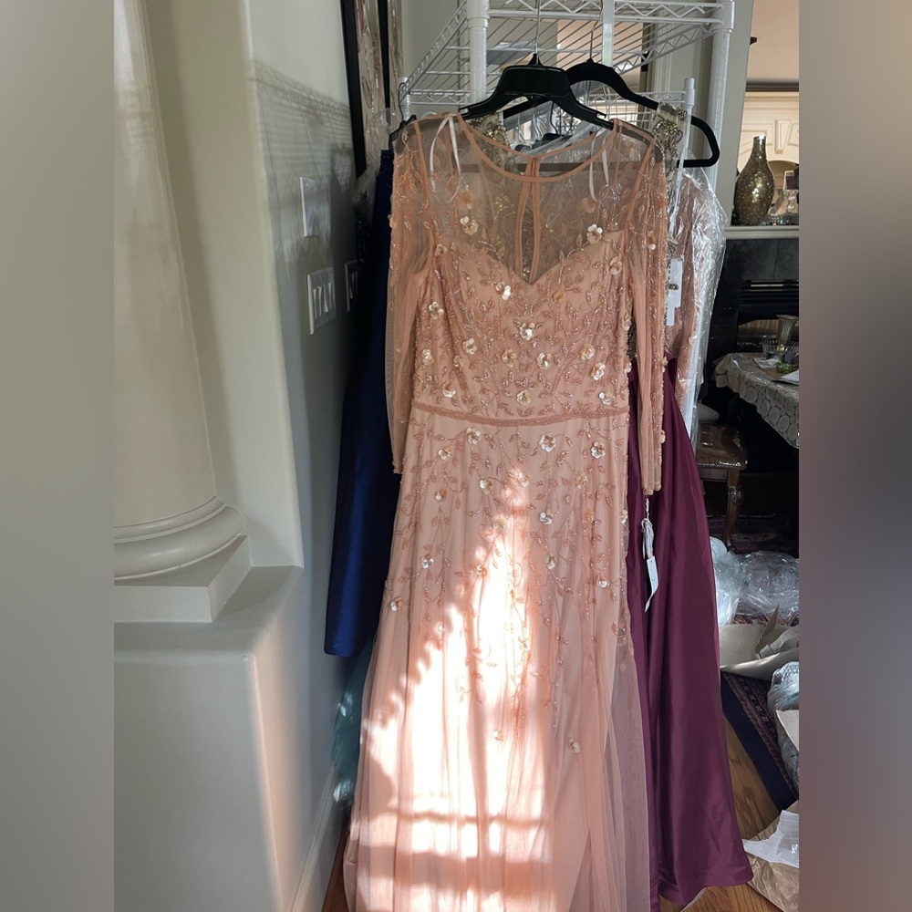 Beautiful long sleeve beaded dress brand new